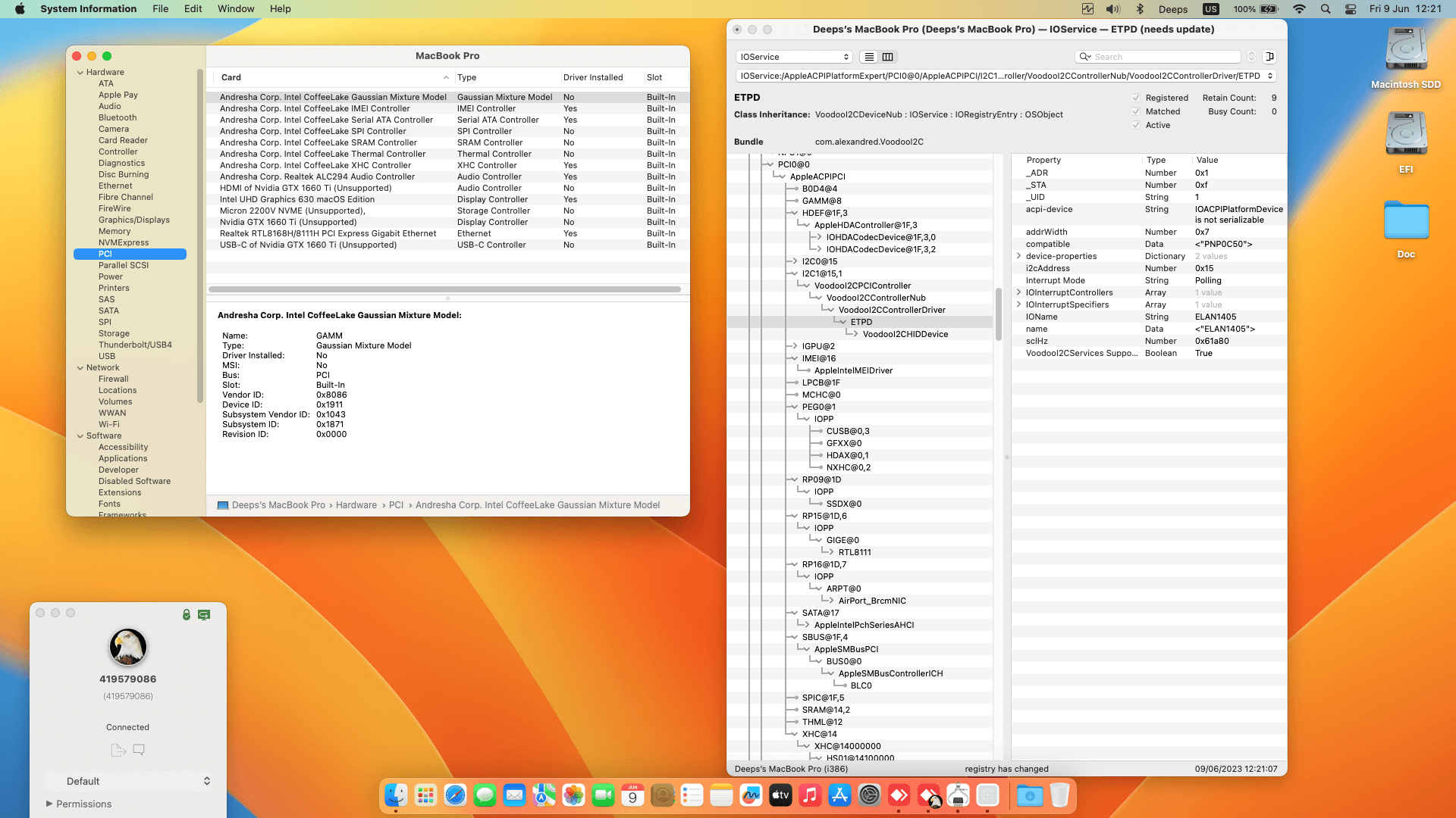 Asus ROG Strix Scar III G531GU 79BT6CS2 [CoffeeLake   Intel UHD 630 + I2C]   OpenCore 1